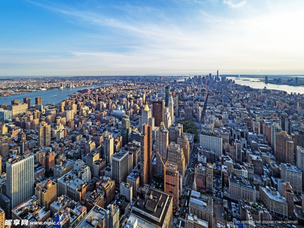 城市 俯拍 美国 纽约