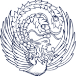 凤凰青花瓷图案