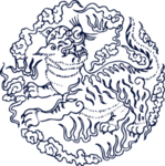 青花瓷神兽麒麟图案