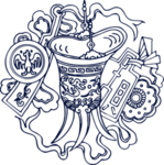 青花瓷古董图案