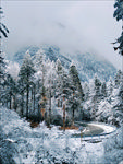 海螺沟 雪景