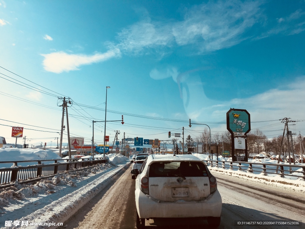 日本美瑛 雪景