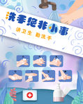 七步洗手法海报