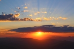 晚霞中的夕阳