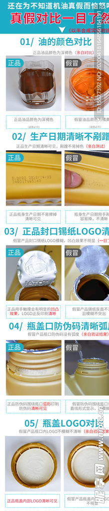 真假对比