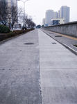 四川成都 石板路 公路 笔直