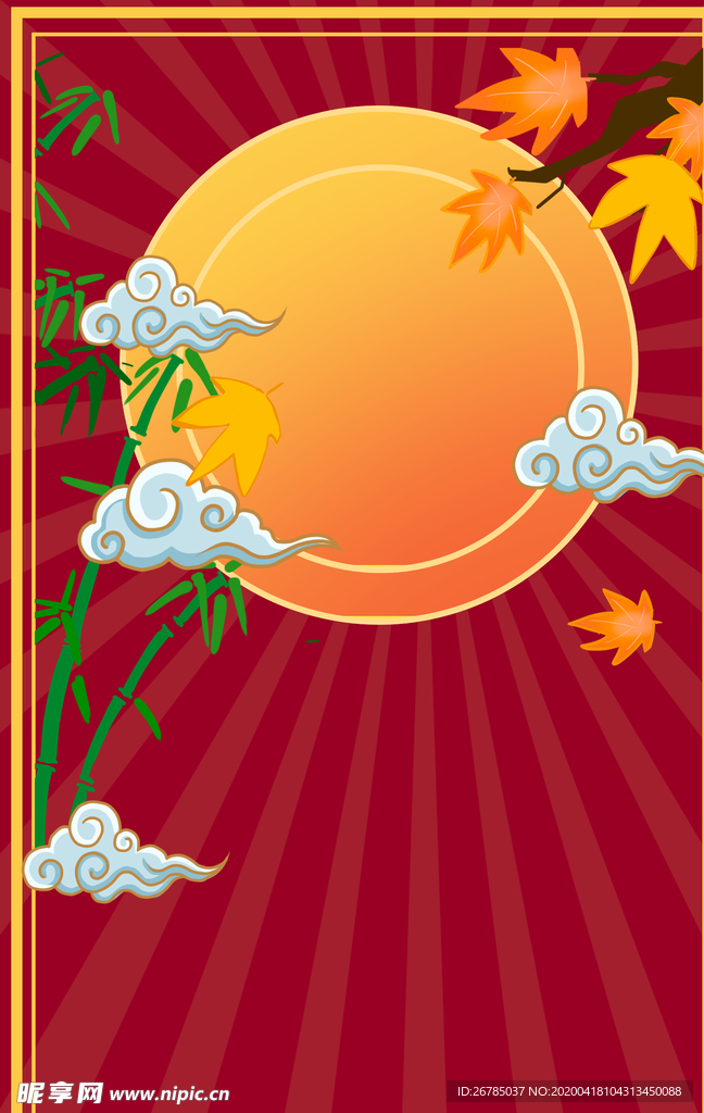 中国风国潮背景插画