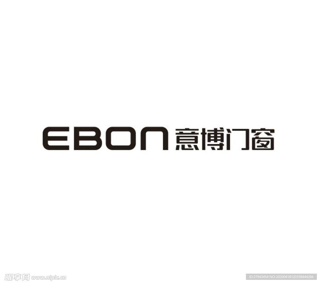 EBON意博门窗标志logo