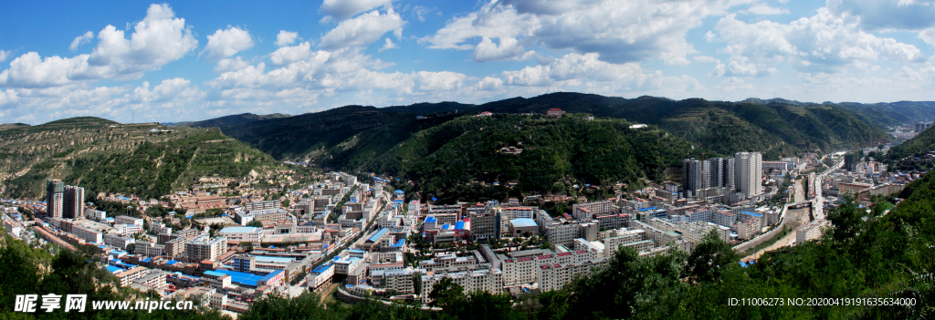 华池县全景 高清