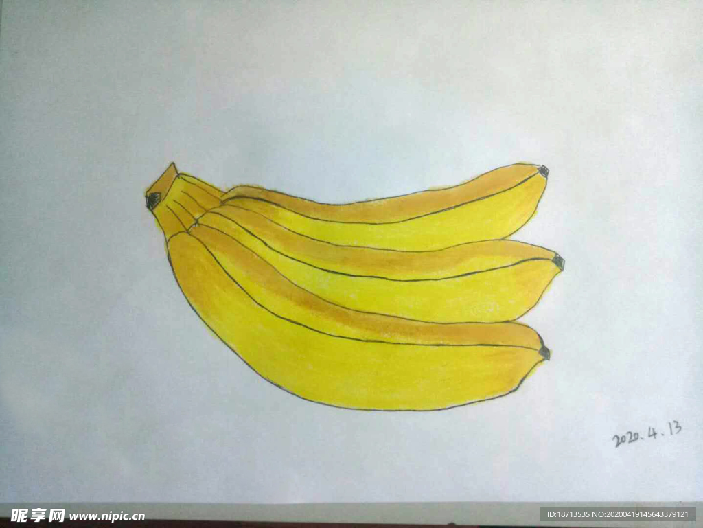 6-7岁儿童简笔画作品 可爱小香蕉的画法图解教程（贝利亚简笔画图片大全） - 有点网 - 好手艺
