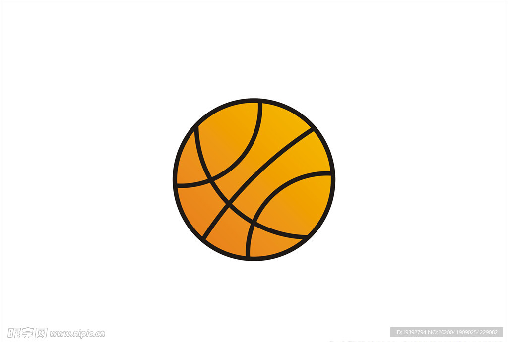 篮球矢量效果图图标