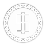 白色镂空金币