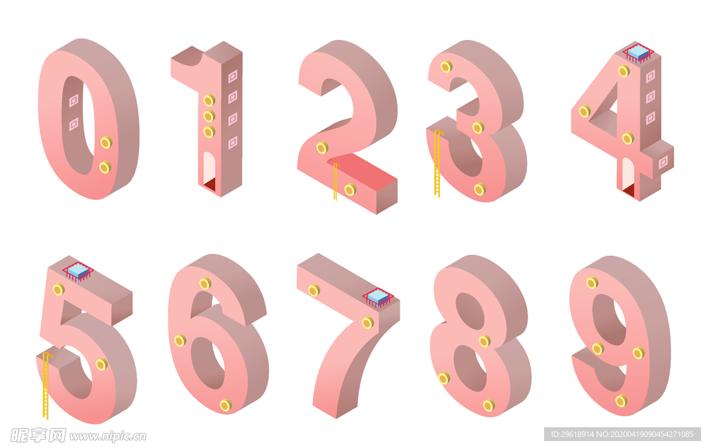 2.5D数字