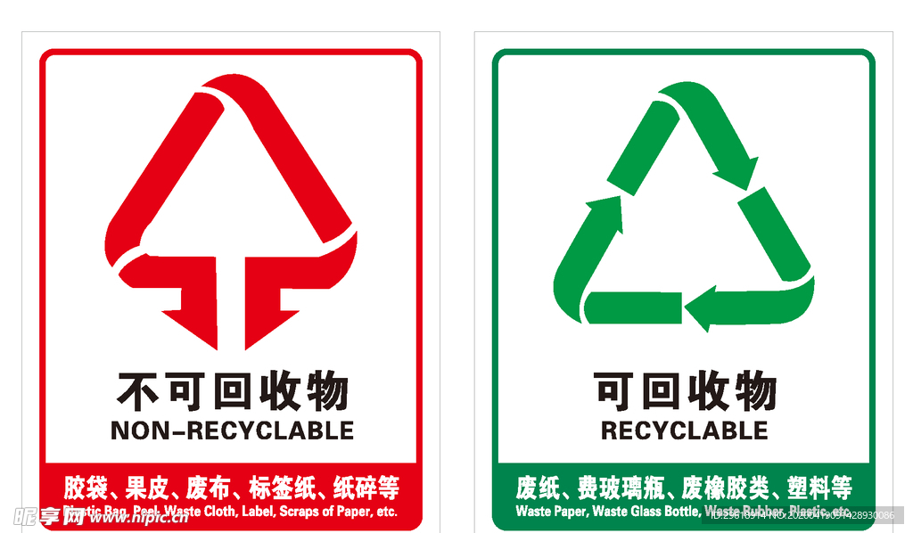 垃圾桶标识