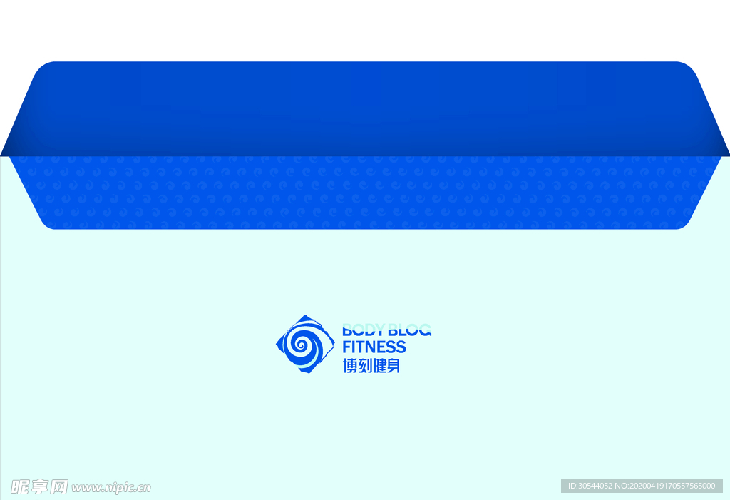 健身房蓝色信封