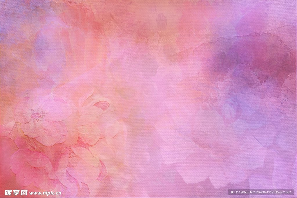 水彩樱花