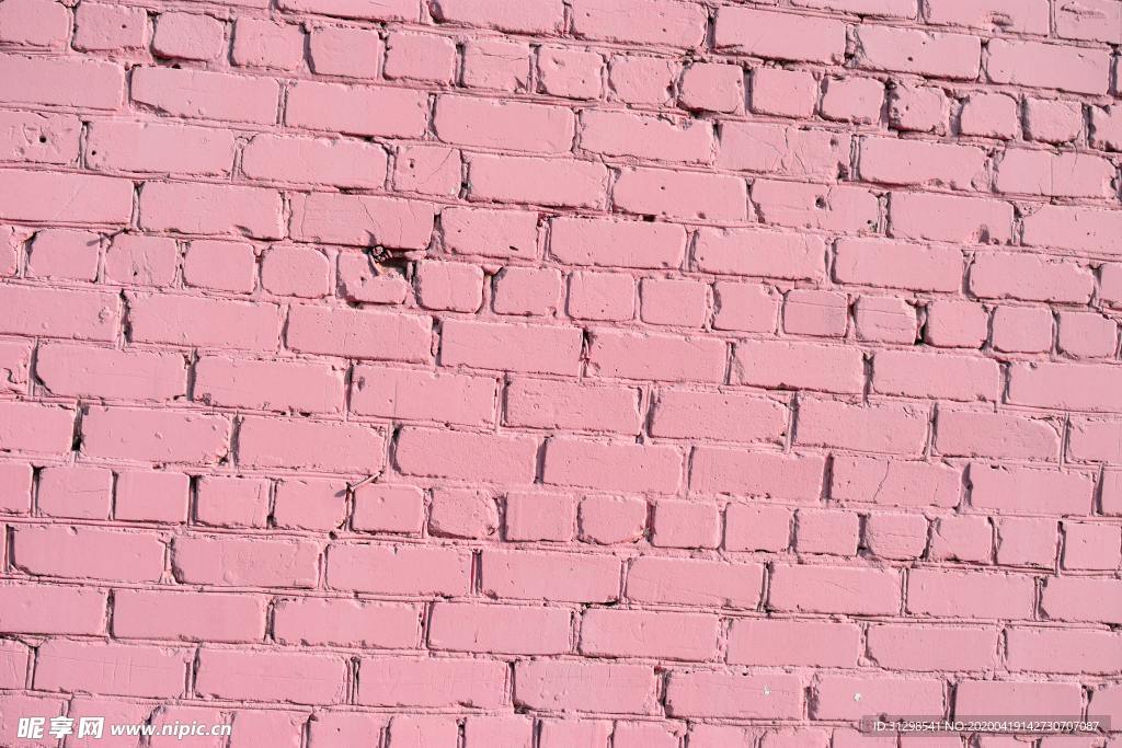 粉色砖墙