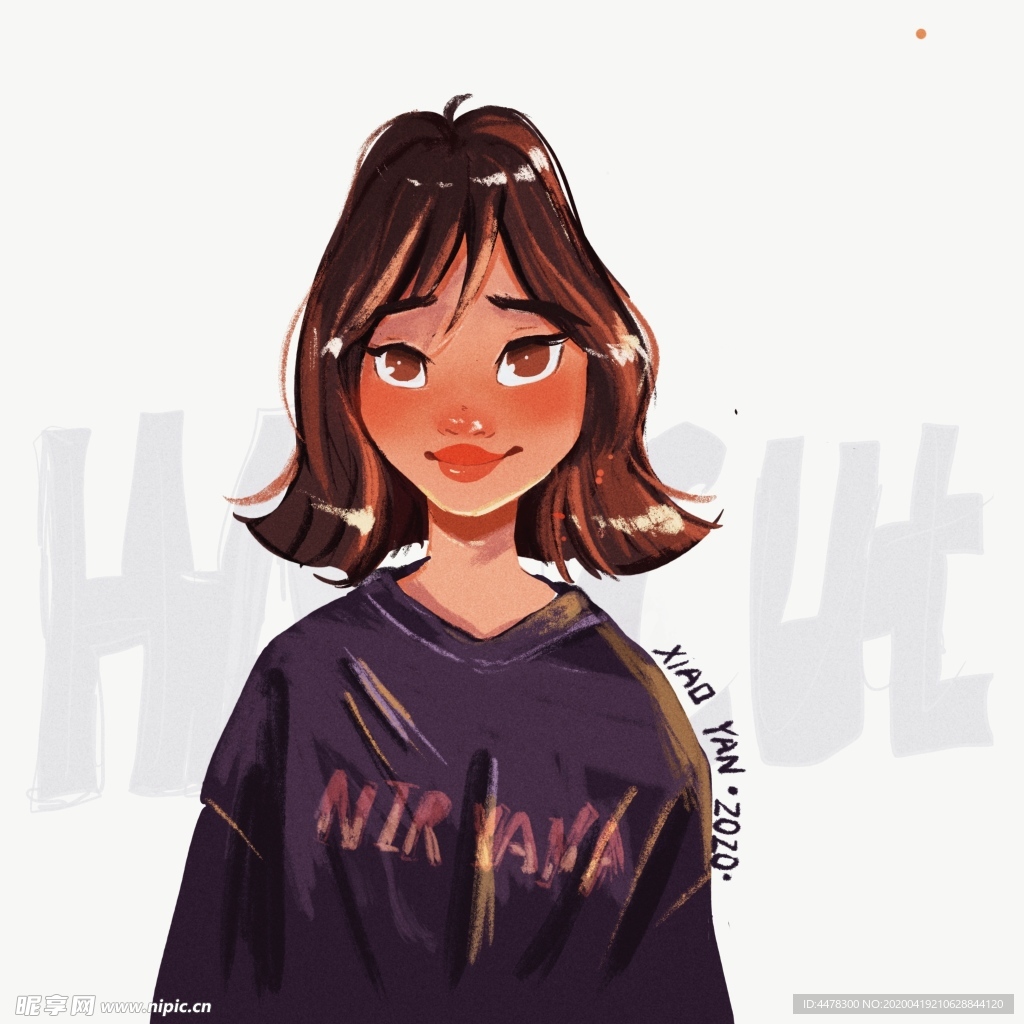 人物插画  女孩插画