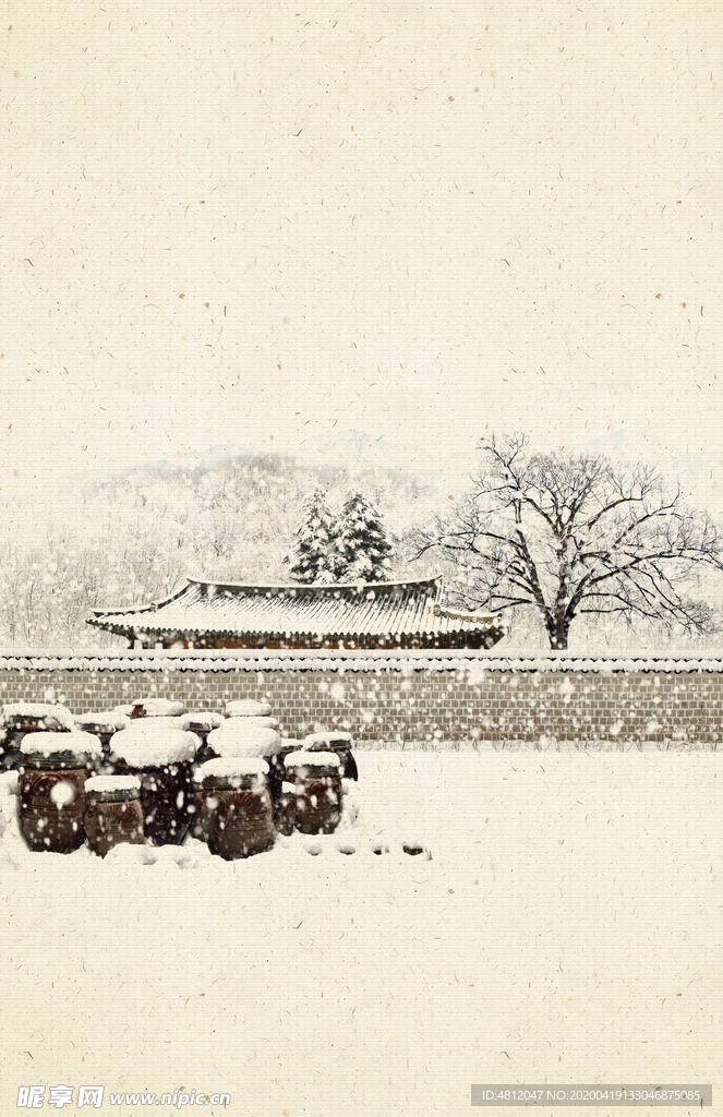 工笔画背景