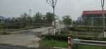 加油站 草 树 路边 天空 阴