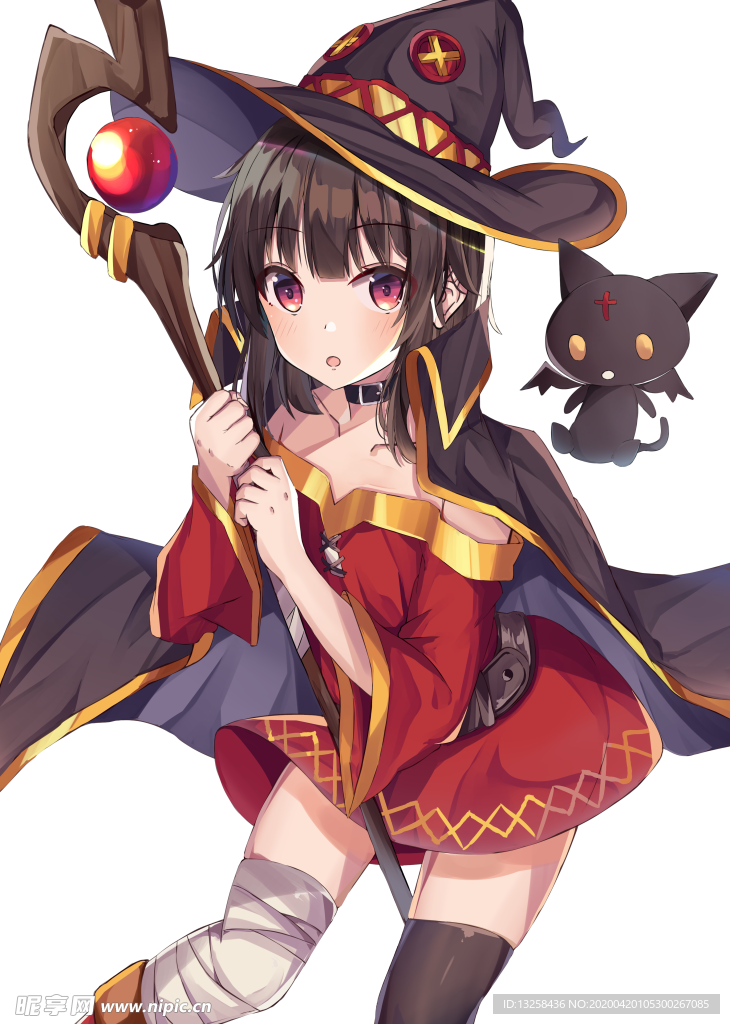 彩色动漫人物插画背景