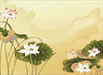 荷花图背景