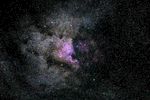紫色星空图