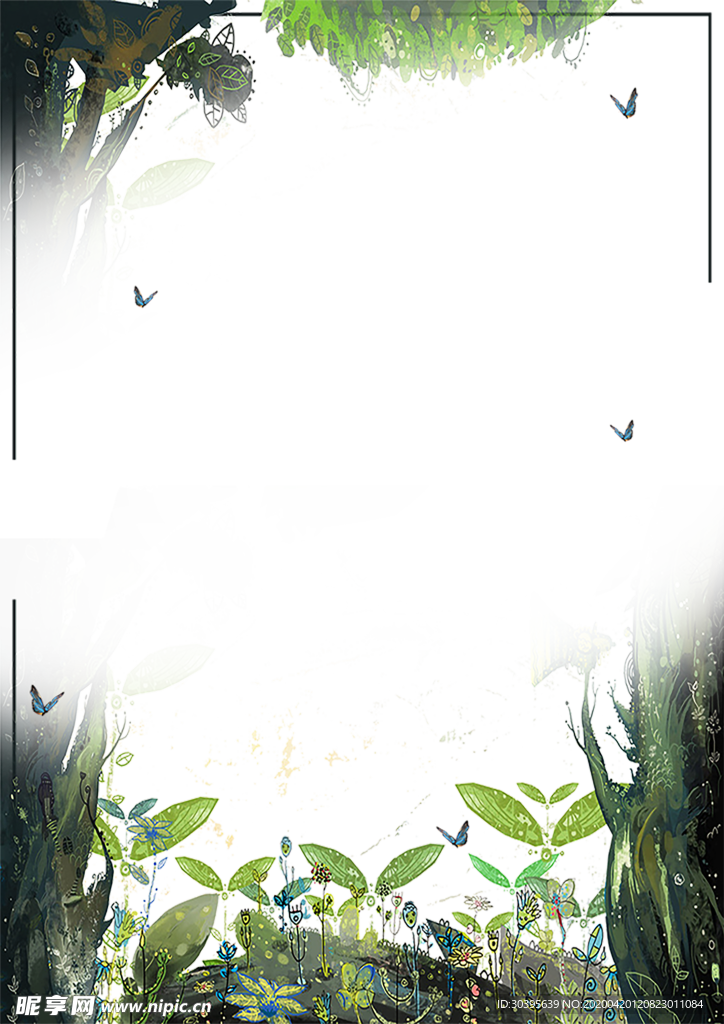 绿色边框