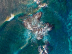 礁石海水