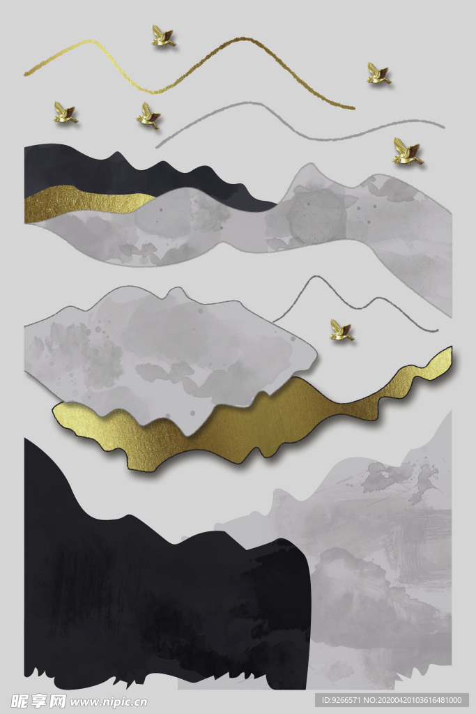 新中式现代抽象装饰画