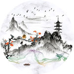 新中式现代抽象装饰画