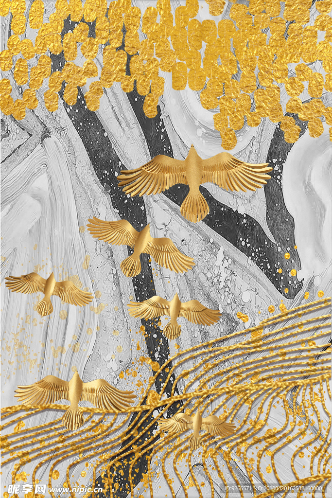 新中式现代抽象装饰画