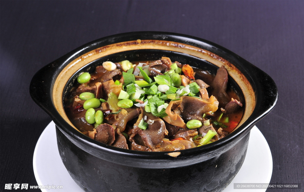 菜鸭肫鸭肠煲