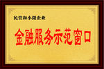 金融示范窗口