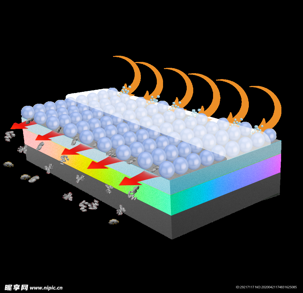 清洁演示图 psd原图层矩形