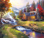 高清托马斯风景油画喷绘素材