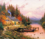 高清风景油画喷绘素材托马斯风景