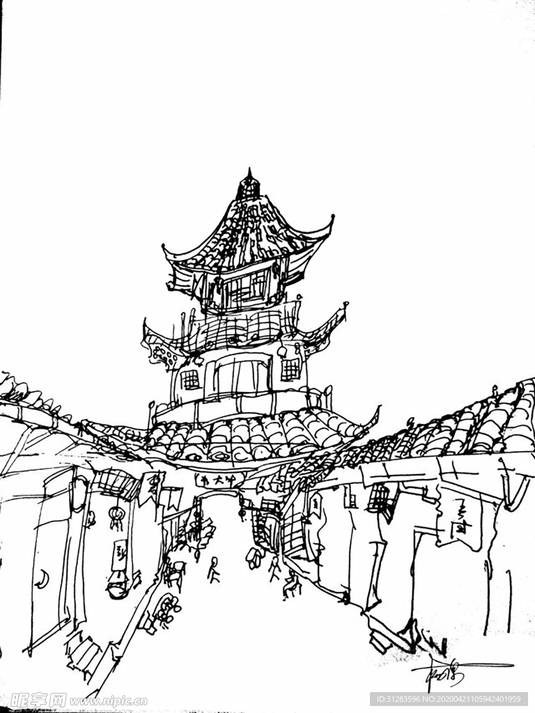 风景速写