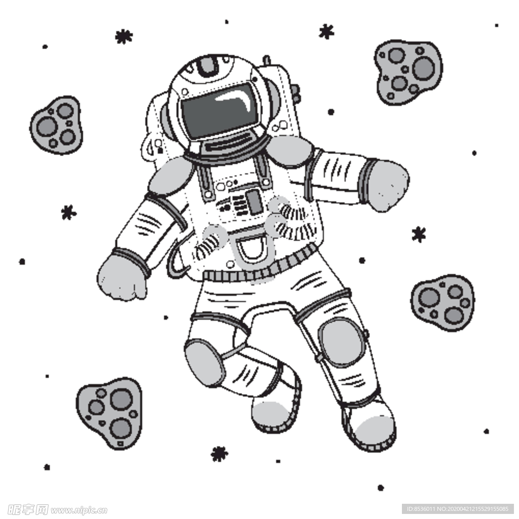 宇航员插画