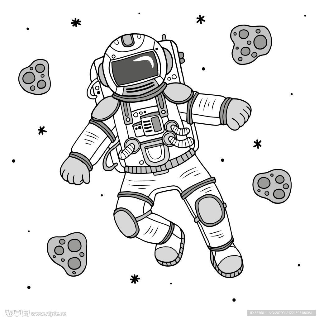宇航员插画
