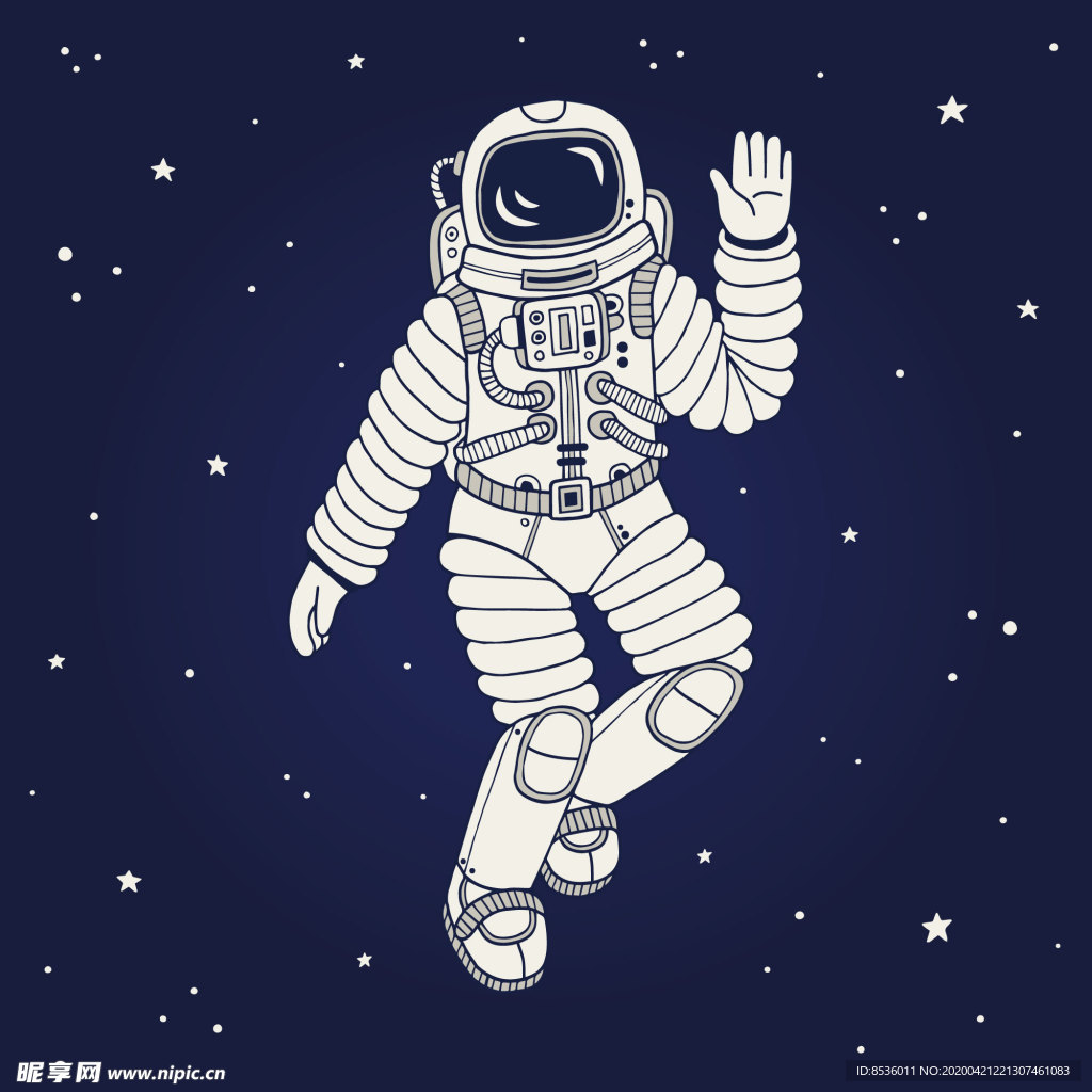 宇航员插画