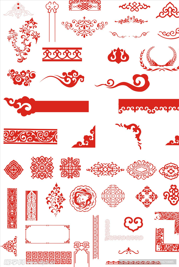 中国传统文化花纹