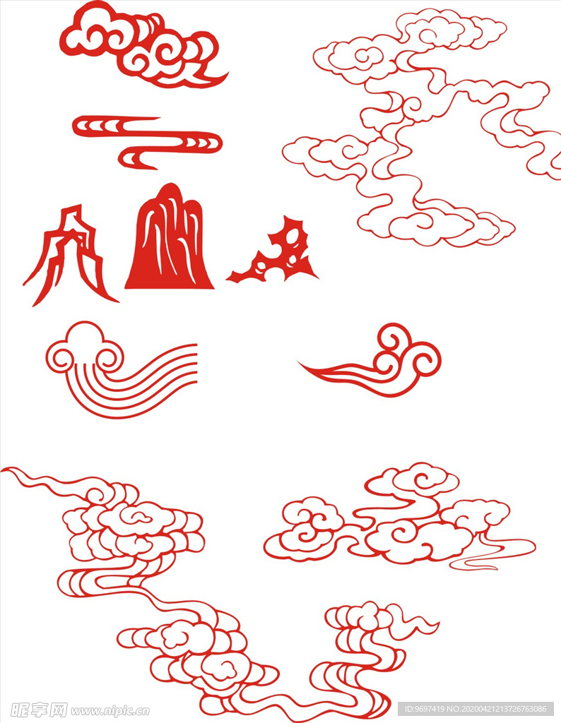 中国风祥云素材