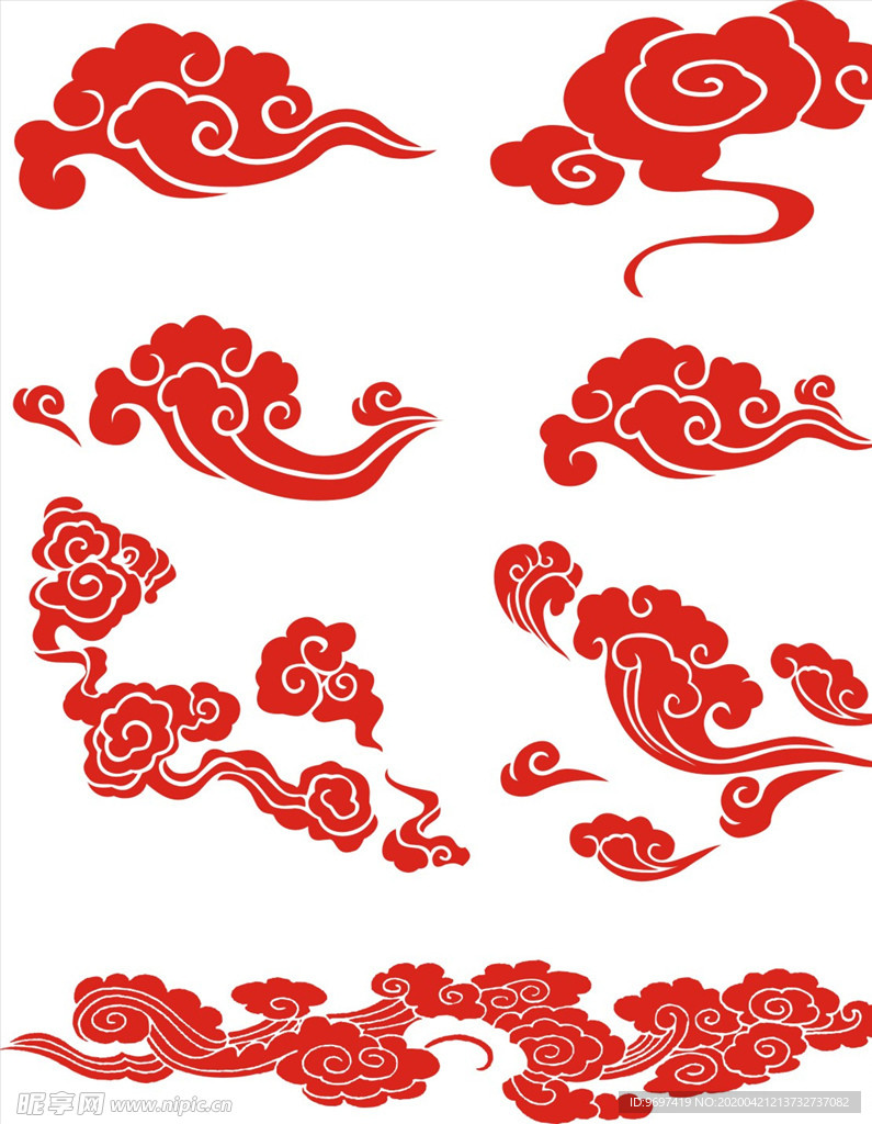 祥云花纹素材