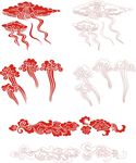 矢量祥云花纹素材
