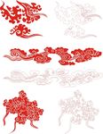 矢量祥云底纹