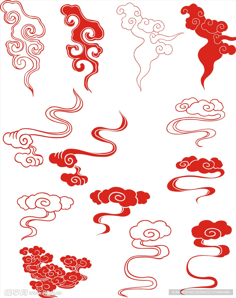 矢量祥云素材
