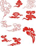 矢量祥云花纹