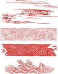 矢量祥云花纹底纹
