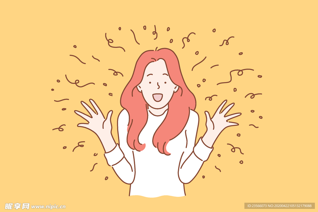 简约人物生活形象插画